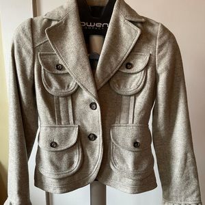 Banana Republic Wool Blend Herringbone Jacket
